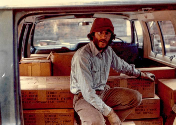 Rescue mission: Aaron Lansky, seen here circa the early 1980s, was once told there were likely only 70,000 Yiddish books left in the world. Today the Yiddish Book Center has 1.5 million.